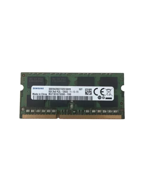 Samsung 8GB 2Rx8 PC3L-12800S SODIMM Memory/Ram Laptop