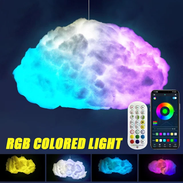 USB Cloud Light APP Control Music Synchronization 3D RGBIC Ambient Light Lightning Simulation Clouds Bedroom Room Light