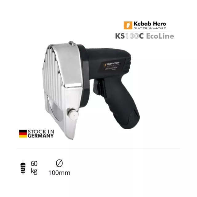 Dönermesser  Kebab Hero KS100C EcoLine Ø 100 mm Elektrische Dönermesser kabellos