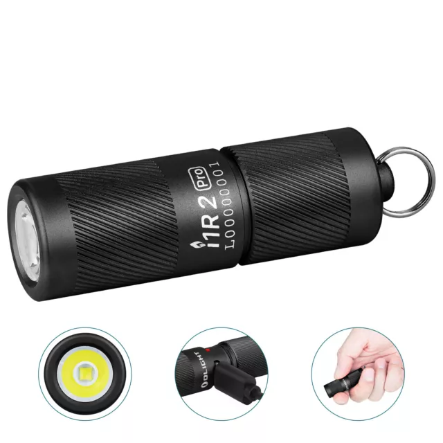 Olight i1R 2 PRO Keychain Torch EDC Flashlight Pocket Light - Black