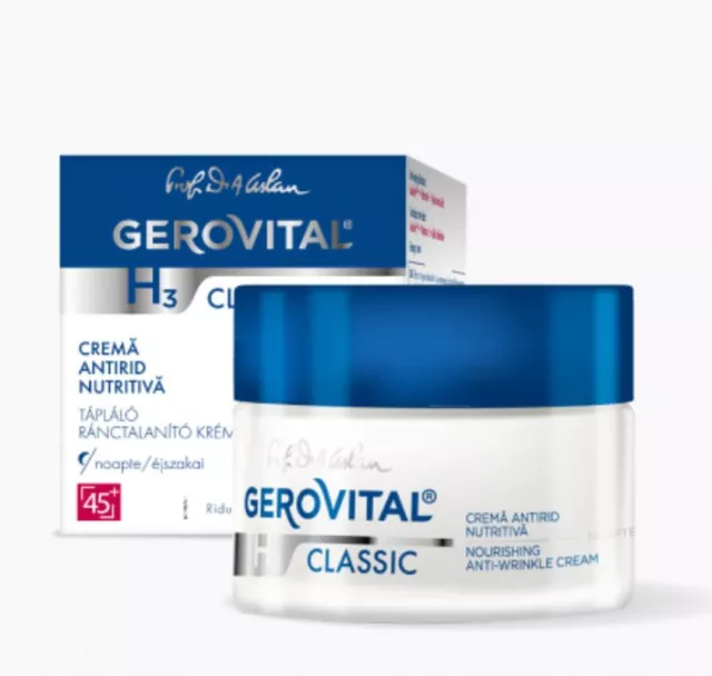 Gerovital H3 Classic, Nourishing Anti Wrinkle Night Cream 50ml