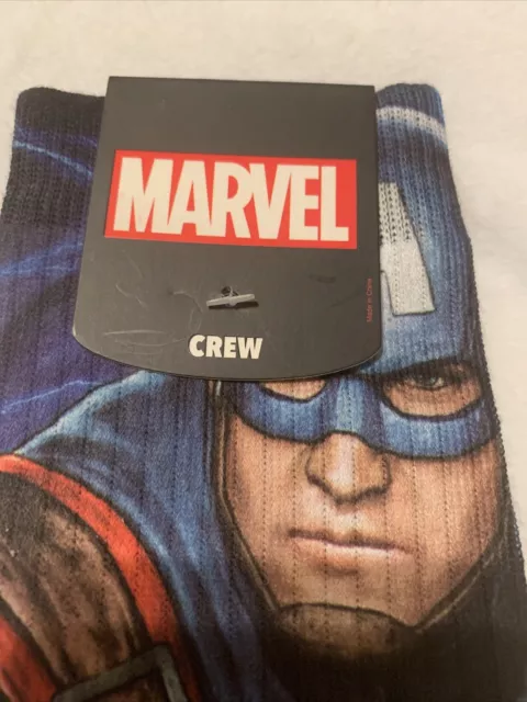 Marvel AVENGERS Endgame Pair Of Crew Socks (Size 10-13) LOOTCRATE Bioworld New