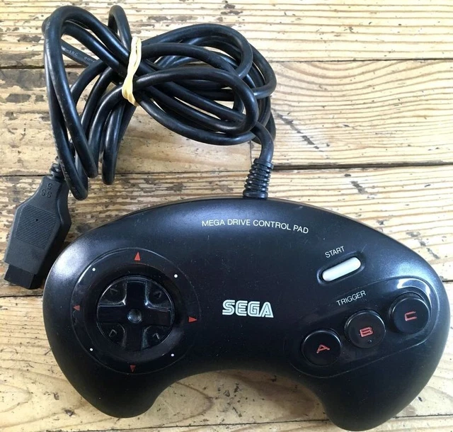 Manette Officielle Model No. 1650 Sega Megadrive Gamepad État Gamer Bouton Gris