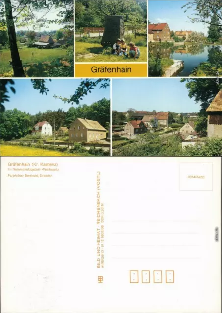 Gräfenhain Verschiedene Ansichten aus der Stadt und dem Umland 1988
