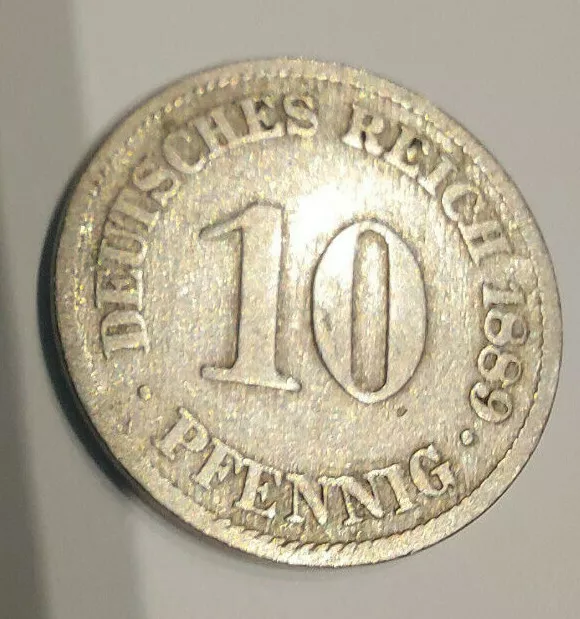 MÜNZE, Deutsches Reich, 10 Pfennig  1889 A