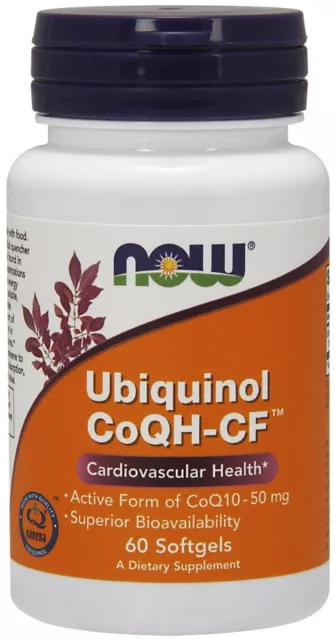 Ubiquinol 50mg Active CoQ10 Co-Enzyme Q10 60 Capsules Higher Bioavailability