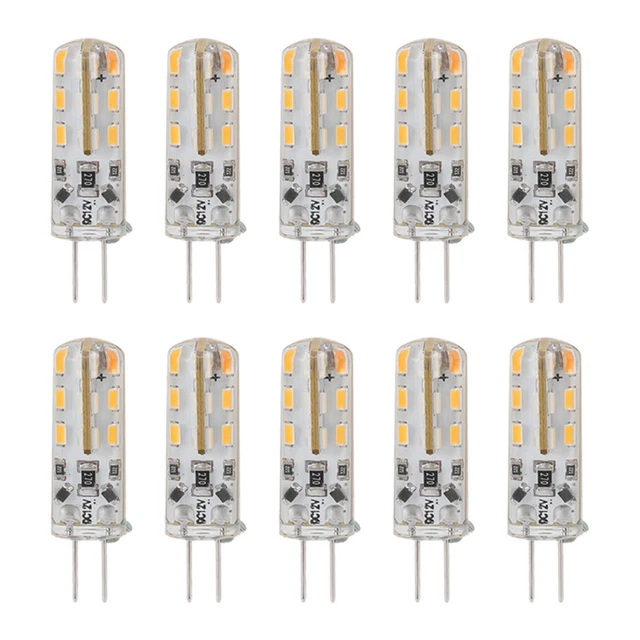 10pcs G4 LED Bulb 1.5W DC12V Warm White 3000K 110LM Bi Pin Light Bulbs LED For