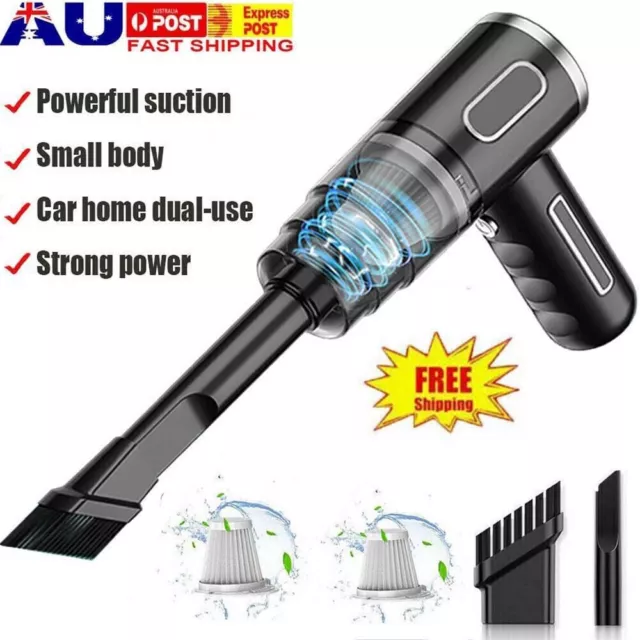 Mini 32000PA Wireless Vacuum Cleaner Car Handheld Vacuum Powers USB Rechargeable