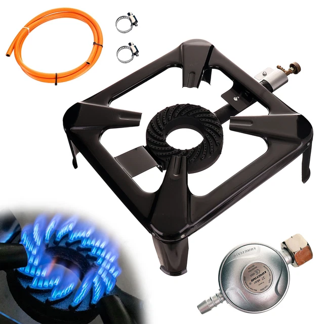 Réchaud à gaz 8,8kW Brûleur en fonte Cuisinière de campagne