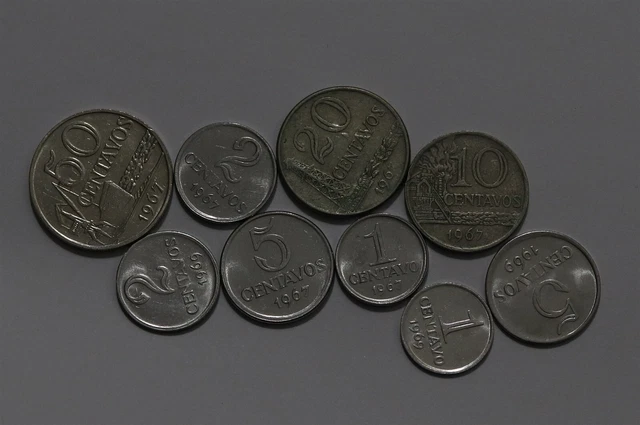 🧭 🇧🇷 Brazil 1960'S CURRENCY SOME HIGH GRADE B58 #12 SS15