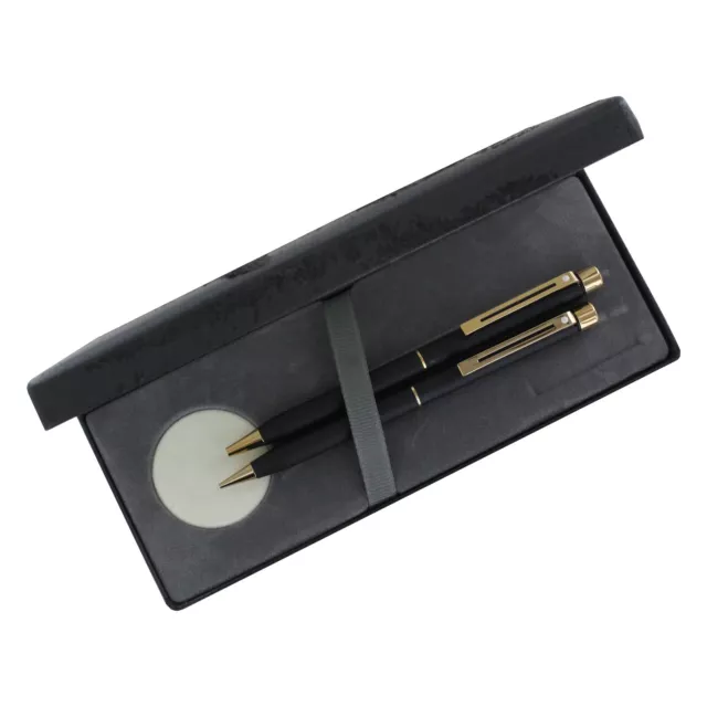 Sheaffer Atemporal Negro Mate Gt Bolígrafo Pluma Y Lápiz Mecánico Juego