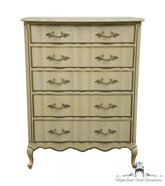 THOMASVILLE FURNITURE Cream / Off White Pained French Provincial 35" Chest of...