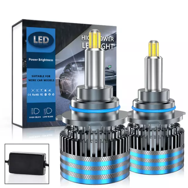 2X 360° 6Side 9012 Led Headlight Light Bulb Hi/Lo Beam 20000Lm Ultra Bright 200W