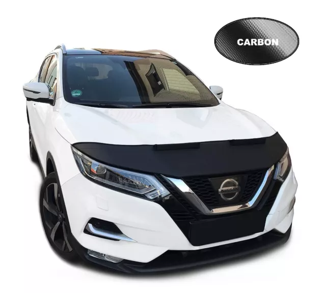 BlackBull Haubenbra passend für Nissan Qashqai II SUV Car Bra  Carbon Optik