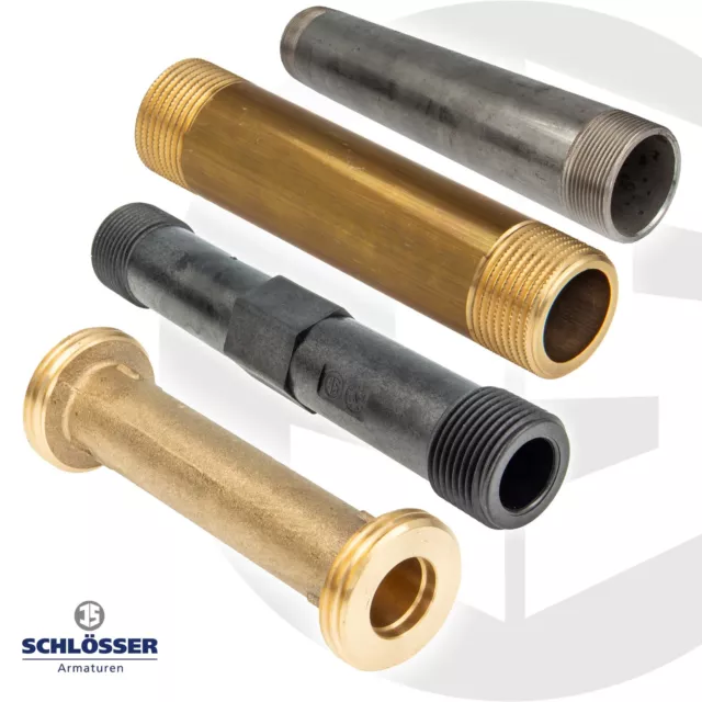 JS Passstück Distanzstück für Wasserzähler Wärmemengenzähler - 80 mm bis 300 mm