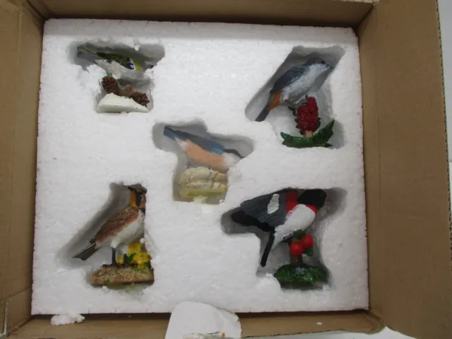 MBI Danbury Mint Sweet Serenade Bird Figurine Collection Lark Catbird Nuthatch