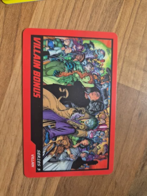 DC Comics Bösewicht Bonus Arcade Münze Schieberkarte Serie 3