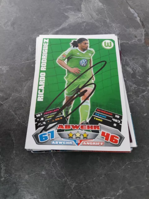 match attax signiert Ricardo Rodriguez  VfL Wolfsburg   NEU