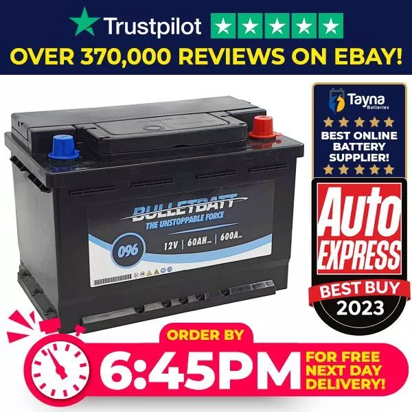 Heavy Duty 096 Car Battery 12V fits many VW - Next Day Delivery