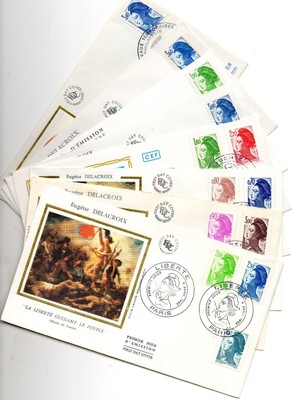 Lot De  Enveloppes Premier Jour Marianne De La Liberte
