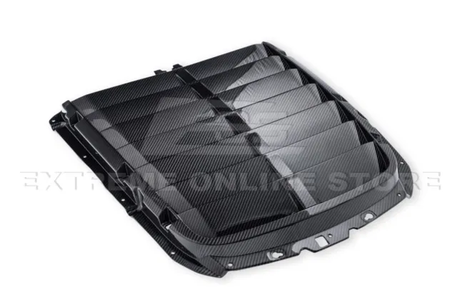 For 20-Up Ford Mustang GT500 | CARBON FIBER Front Hood Vent Cover Replacement