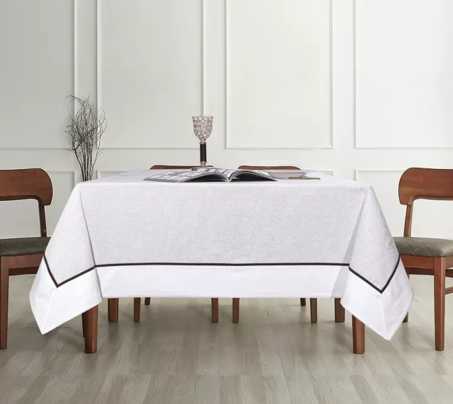 Nappe de table coton pour 4-6 places nappe rectangulaire tissu jacquard français