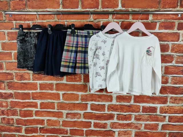 Girls Bundle Age 5-6 Years Zara Mango Etc Skirts Long Sleeve Tees Party 116Cm