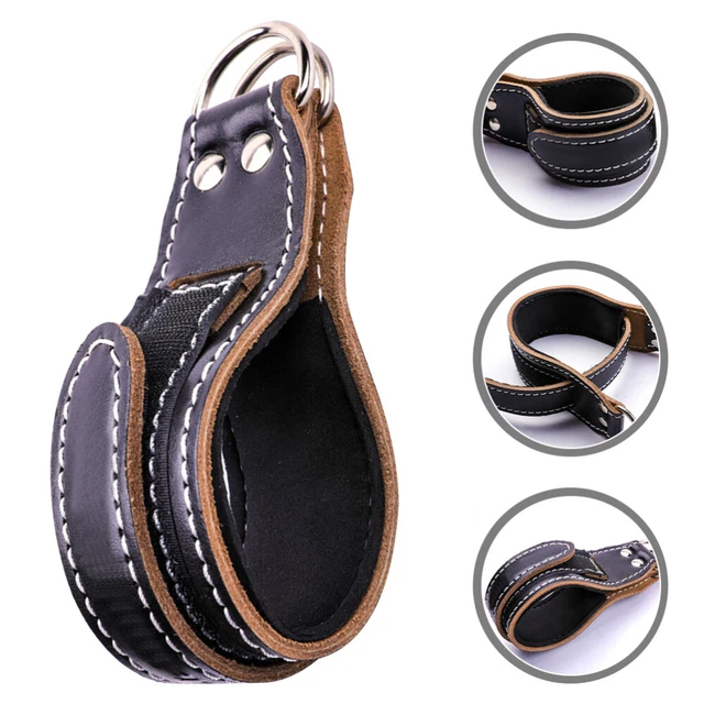 Fibbia fitness caviglia pelle accessori trazione gamba cinghia sportiva alla caviglia
