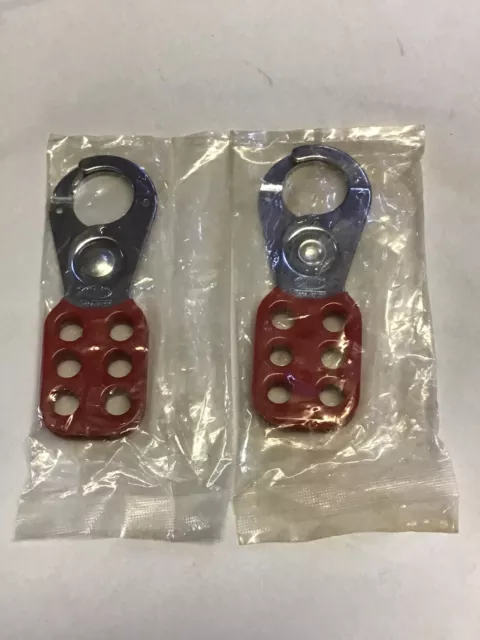 Lock Out Hasp , Safety Clamp , Six Padlock , Lockwood Assa Abloy , Set Of Two .
