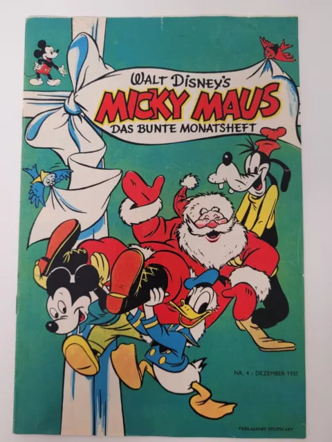 Micky Maus Walt Disney Das bunte Monatsheft Nr. 4, 1951, Nachdruck 1987