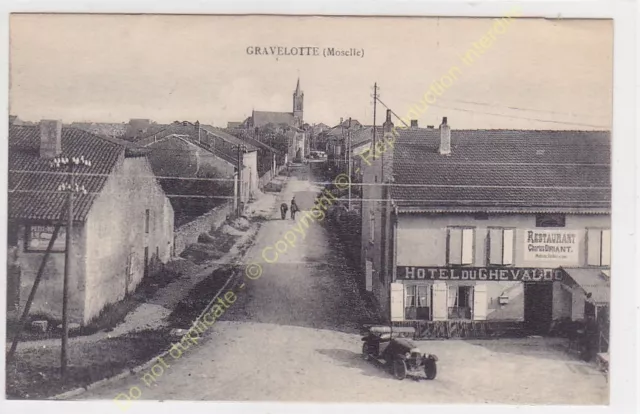 CPA 57130 Gravelotte Restaurant Hotel of / The Horse Car Edit Lopez