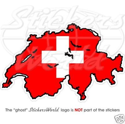 Svizzera MUNDI-Bandiera Adesivo per auto, bustina
