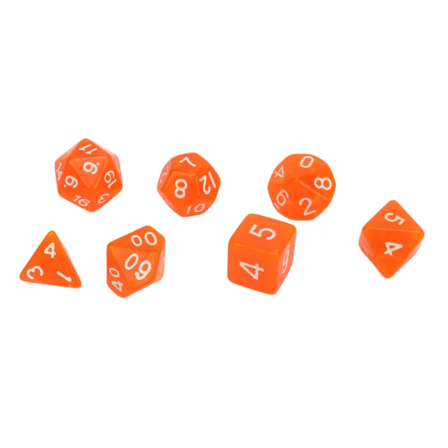 21x Number Dice Plastic Waterproof Portable Funny Table Game Polyhedral Dice DM