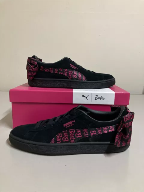 Puma x Barbie 50th Anniversary Sneakers Classic Suede Shoes Youth 6 Womens 7.5