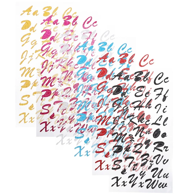 Autocollants Lettres Alphabet Or – Autocollants Auto-adhésifs Pour Bricolage