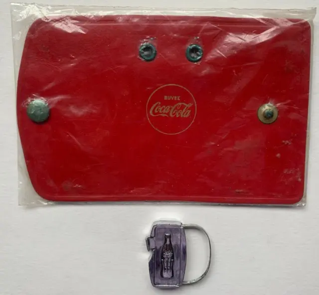 1950'S Coke-Cola Lock And Keychain Holder-Mint