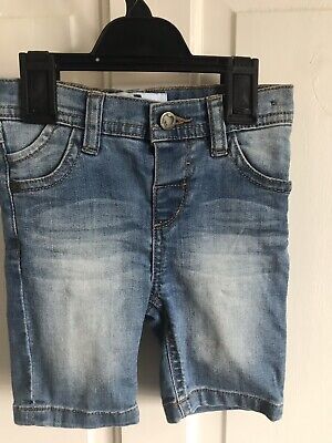 BNWOT Marks & Spencer Cropped Jeans/ Shorts. Girls. Blue. Age 3 - 7 Years