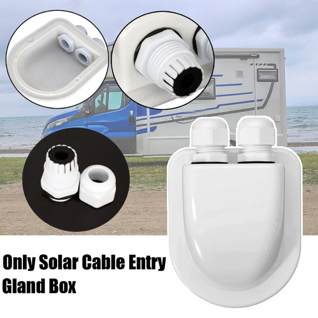 DOUBLEWIRE CABLE ENTRY Gland Box Roof Solar Panel Junction Box RV