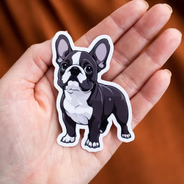 Frenchie Dog Glossy Vinyl Sticker Dog Pets French Bull Terrier Puppy Bulldog