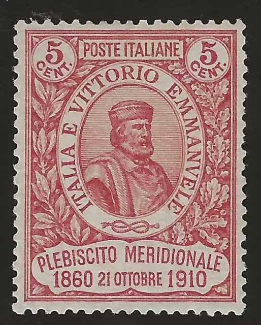 1910 Regno d'Italia - 5 (+ 5) cent. Cinquantenario del Risorgimento MH*