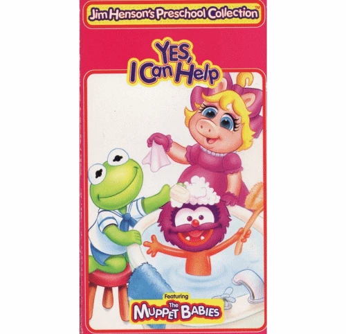 "Jim Hensons Preschool Collection - Yes, I Can Help" VHS Muppet Babies RARE 1995