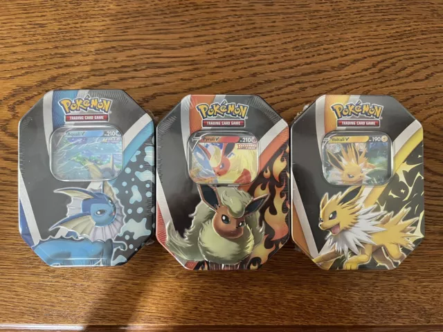 Lot 3 Pokebox Aquali Pyroli Voltali V