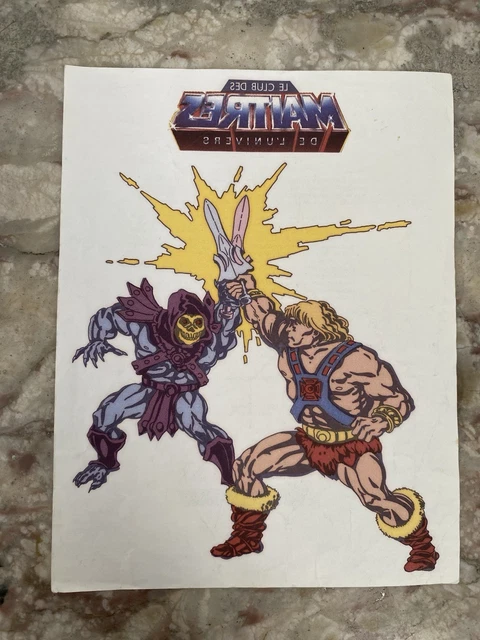 Présentoir Et Cartes MOTU Club Maîtres De L'Univers, France, Mattel 1988
