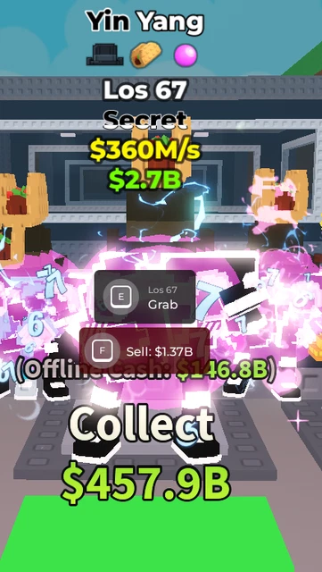 67 Robox ROBLOX | STEAL a Brainrot | Los 67 360m/s | Fast Delivery!! £26.99 ...