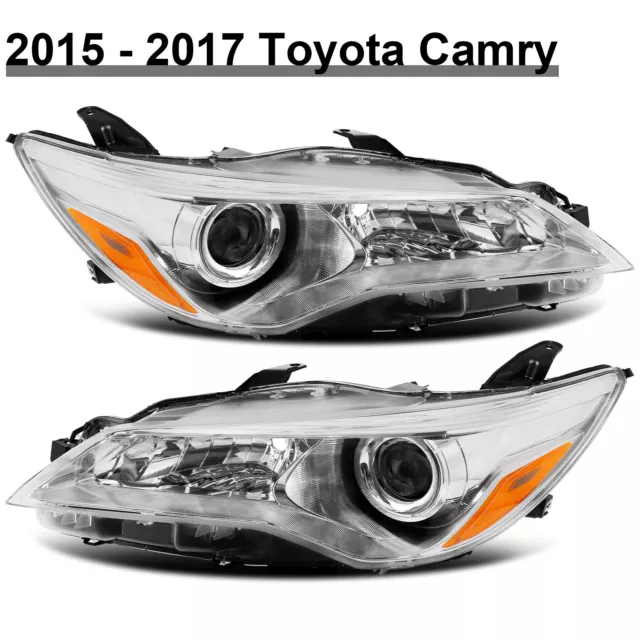 OEM Headlights For 2015 2016 2017 Toyota Camry LE SE XLE XSE Headlamp Left+Right 2