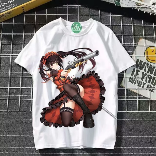 DATE A LIVE Kurumi Tokisaki Anime Manga T-Shirt shirt Kostüme Polyester