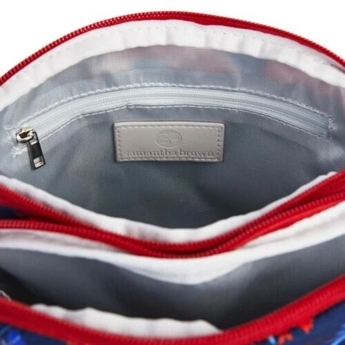 Samantha Brown To-Go Triple Compartment Crossbody with RFID - American Classic 5