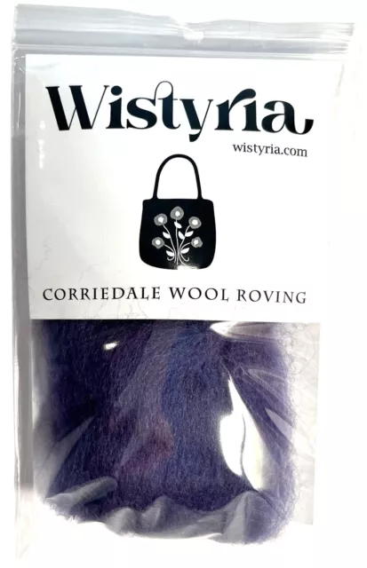 Wistyria Editions Wool Roving 14" -Periwinkle R-W813R