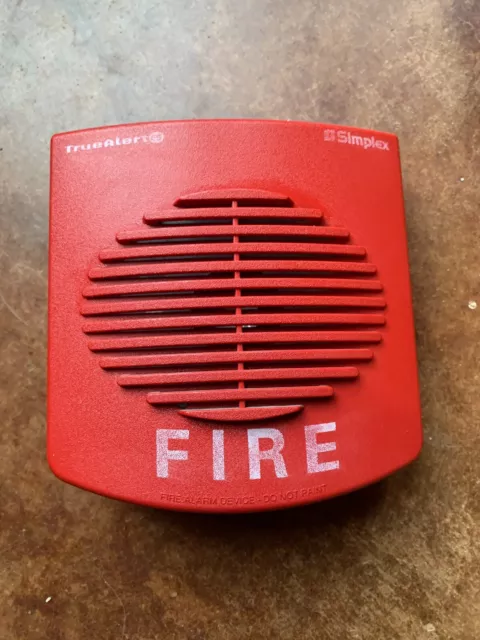 Used Simplex 49AO-WRF TrueAlert ES Addressable Electronic Horn - Red