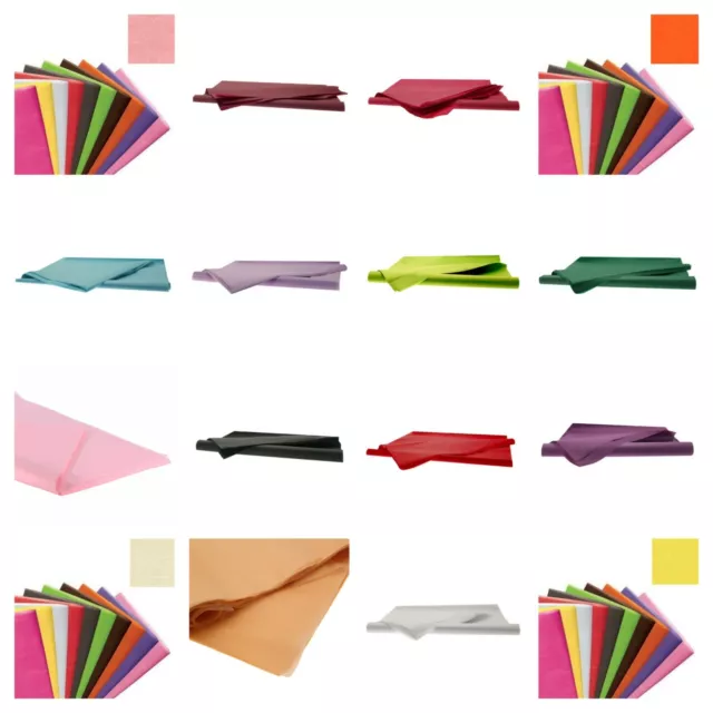 Acid Free Tissue Paper Sheet Size 500mm x 750mm - 20 Colours